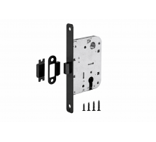 Корпус Fuaro (Фуаро) врезного замка c защёлкой PLASTP85C-50 (P85C-50) BL черный
