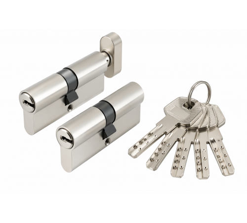 Цилиндровый механизм (AZ202/60) AZ2002Knob60 (25+10+25) CP хром 